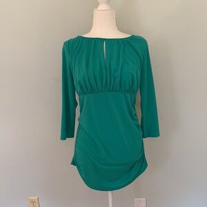 Ann Taylor, kelly green, knit blouse